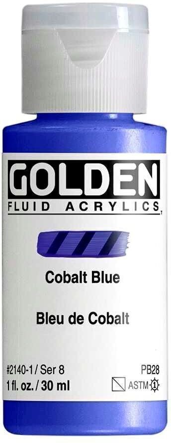 Acrylic Paint Golden Artist Colors Fluid Acrylic Paint Cobalt Blue 30 ml 1 pc