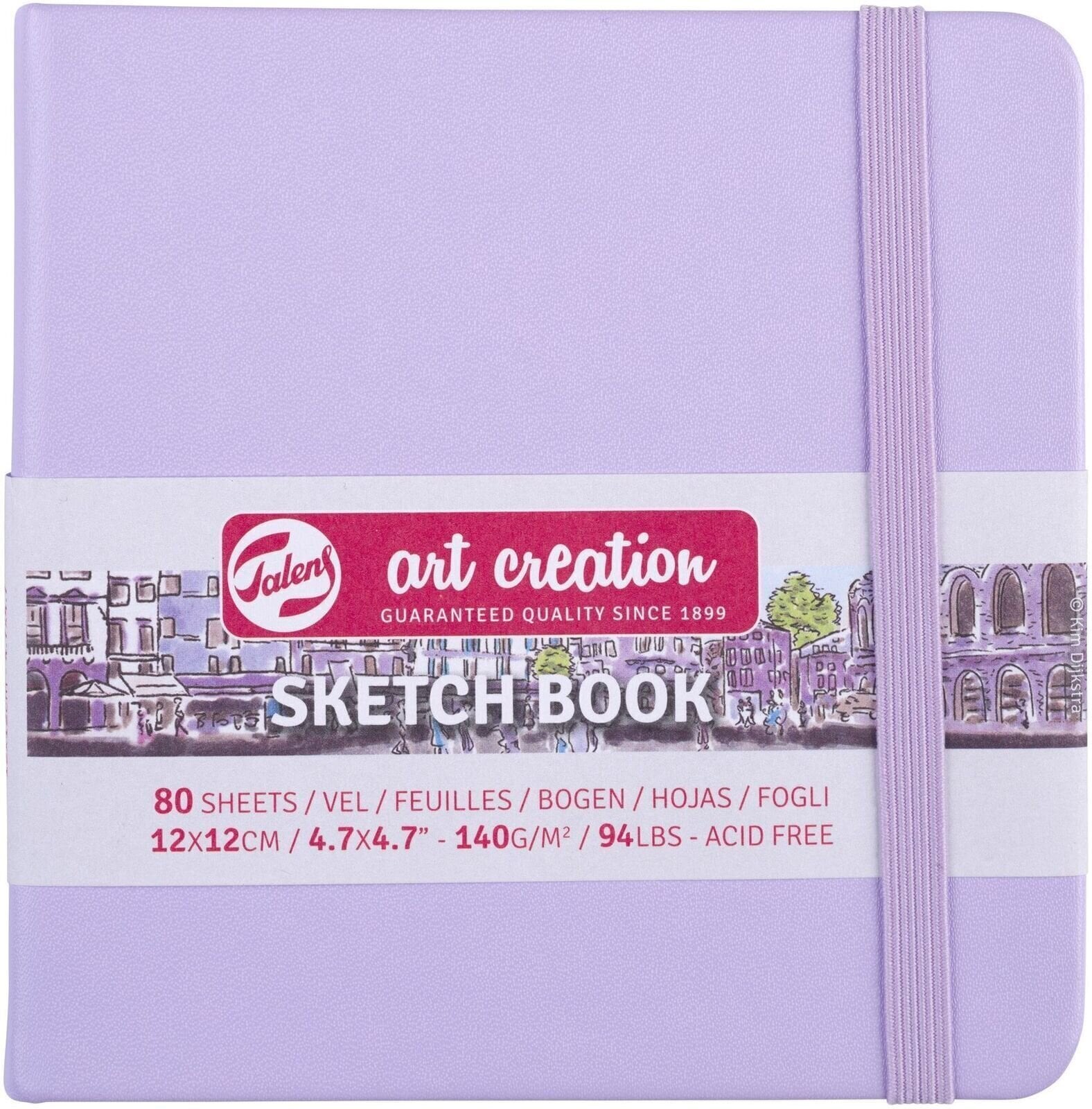 Skicář Talens Art Creation 9314134M Skicář 80 160 12 x 12 cm 140 g Pastel Violet