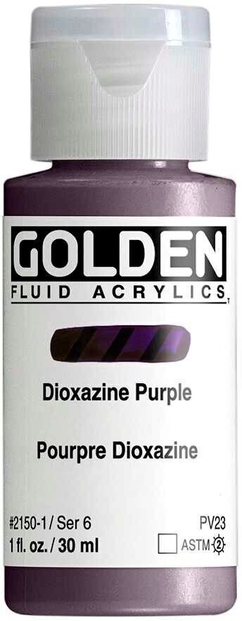Akrylfärg Golden Artist Colors Fluid Akrylfärg Dioxazine Purple 30 ml 1 st