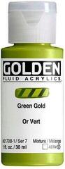 Acrylic Paint Golden Artist Colors Fluid Acrylic Paint Green Gold 30 ml 1 pc
