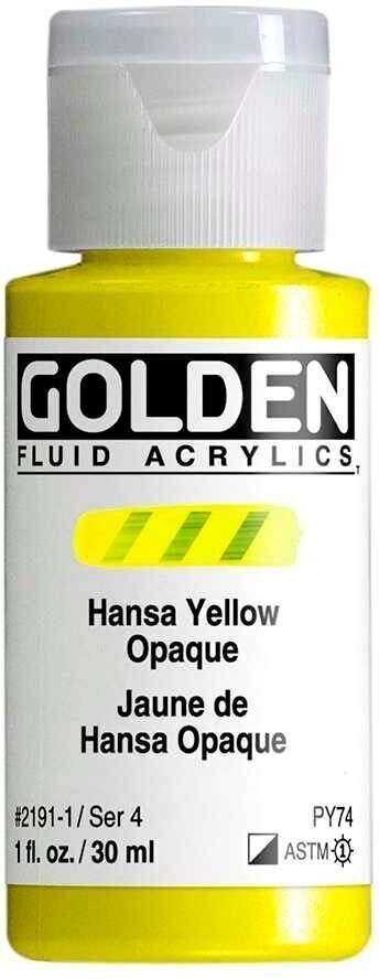 Akrylfärg Golden Artist Colors Fluid Akrylfärg Hansa Yellow Opaque 30 ml 1 st