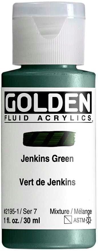 Acrylic Paint Golden Artist Colors Fluid Acrylic Paint Jenkins Green 30 ml 1 pc