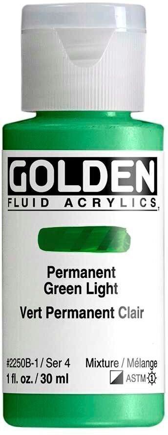 Akrylfärg Golden Artist Colors Fluid Akrylfärg Permanent Green Light 30 ml 1 st