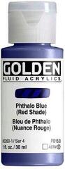 Acrylic Paint Golden Artist Colors Fluid Acrylic Paint Phthalo Blue (Red Shade) 30 ml 1 pc
