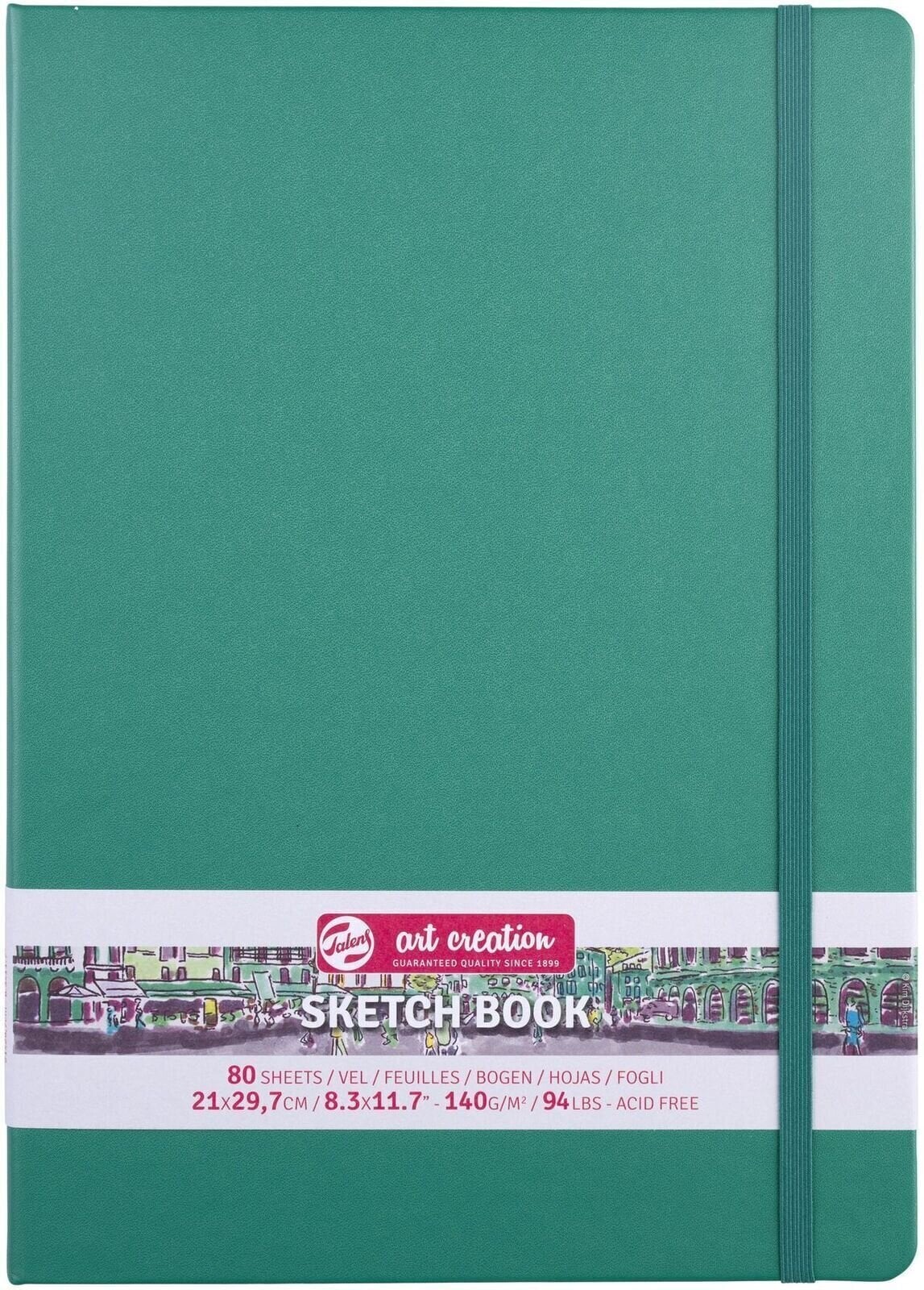 Skicář Talens Art Creation 9314333M Skicář 80 160 21 x 29,7 cm 140 g Forest Green