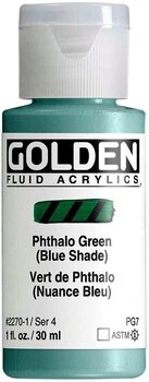 Acrylic Paint Golden Artist Colors Fluid Acrylic Paint Phthalo Green (Blue Shade) 30 ml 1 pc - 1