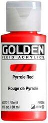 Acrylic Paint Golden Artist Colors Fluid Acrylic Paint Pyrrole Red 30 ml 1 pc