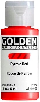 Acrylic Paint Golden Artist Colors Fluid Acrylic Paint Pyrrole Red 30 ml 1 pc - 1