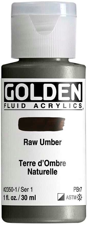 Acrylfarbe Golden Artist Colors Fluid Acrylfarbe Raw Umber 30 ml 1 stk