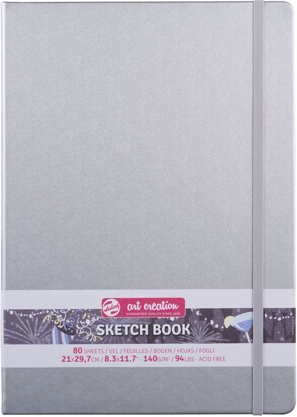 Skicář Talens Art Creation 9314043M Skicář 80 160 21 x 29,7 cm 140 g Shiny Silver