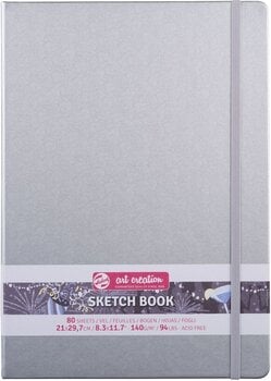 Skicář Talens Art Creation 9314043M Skicář 80 160 21 x 29,7 cm 140 g Shiny Silver - 1