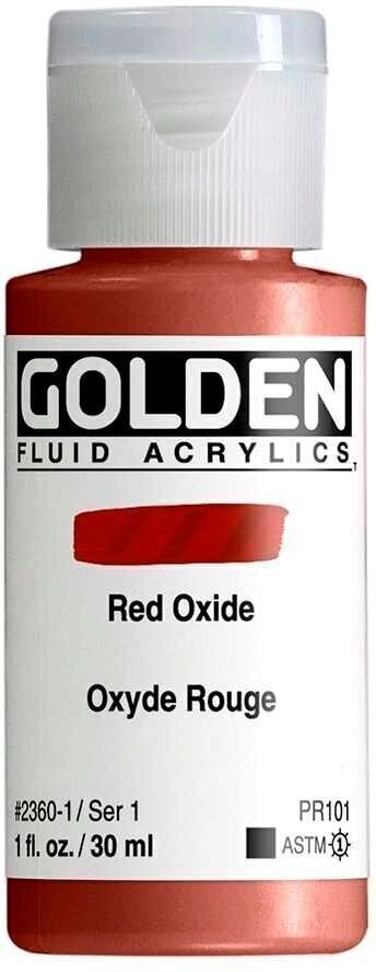 Acrylic Paint Golden Artist Colors Fluid Acrylic Paint Red Oxide 30 ml 1 pc