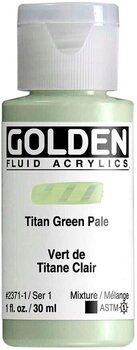 Peinture acrylique Golden Artist Colors Fluid Peinture acrylique Titaan Green Pale 30 ml 1 pc - 1
