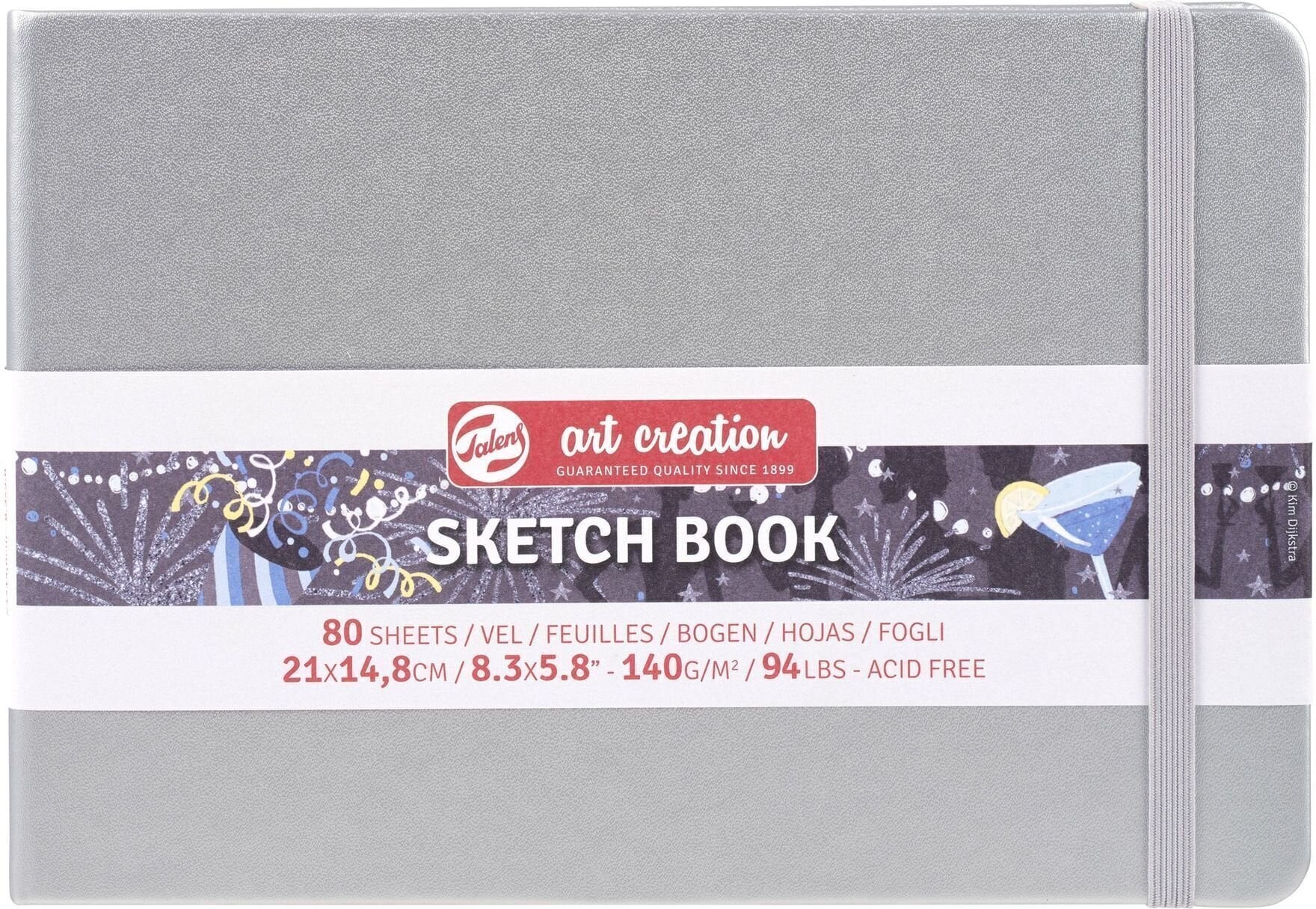 Skicář Talens Art Creation 9314045M Skicář 80 160 14,8 x 21 cm 140 g Shiny Silver
