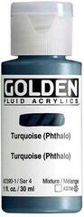 Acrylic Paint Golden Artist Colors Fluid Acrylic Paint Turquoise (Phthalo) 30 ml 1 pc