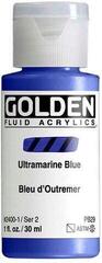 Peinture acrylique Golden Artist Colors Fluid Peinture acrylique Ultramarine Blue 30 ml 1 pc