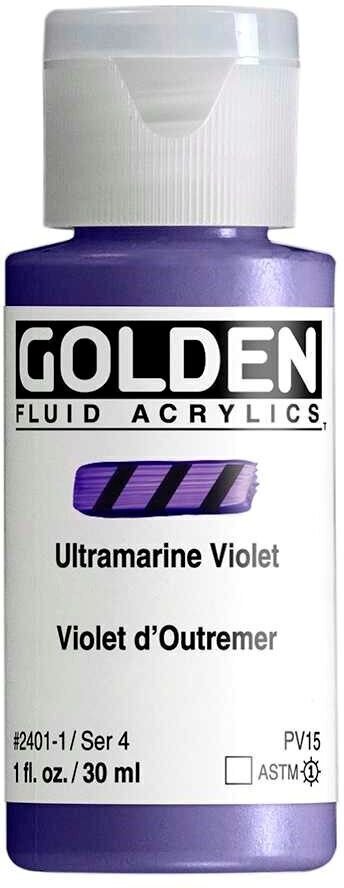 Akrylfärg Golden Artist Colors Fluid Akrylfärg Ultramarine Violet 30 ml 1 st