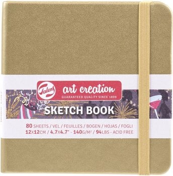 Skicář Talens Art Creation 9314144M Skicář 80 160 12 x 12 cm 140 g White Gold - 1