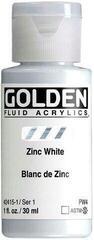 Peinture acrylique Golden Artist Colors Fluid Peinture acrylique Zinc White 30 ml 1 pc