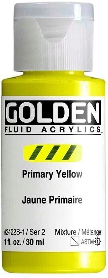 Peinture acrylique Golden Artist Colors Fluid Peinture acrylique Primary Yellow 30 ml 1 pc