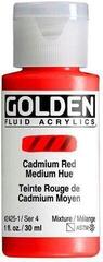 Acrylic Paint Golden Artist Colors Fluid Acrylic Paint Cadmium Red Medium Hue 30 ml 1 pc