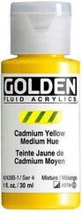 Acrylic Paint Golden Artist Colors Fluid Acrylic Paint Cadmium Yellow Medium Hue 30 ml 1 pc