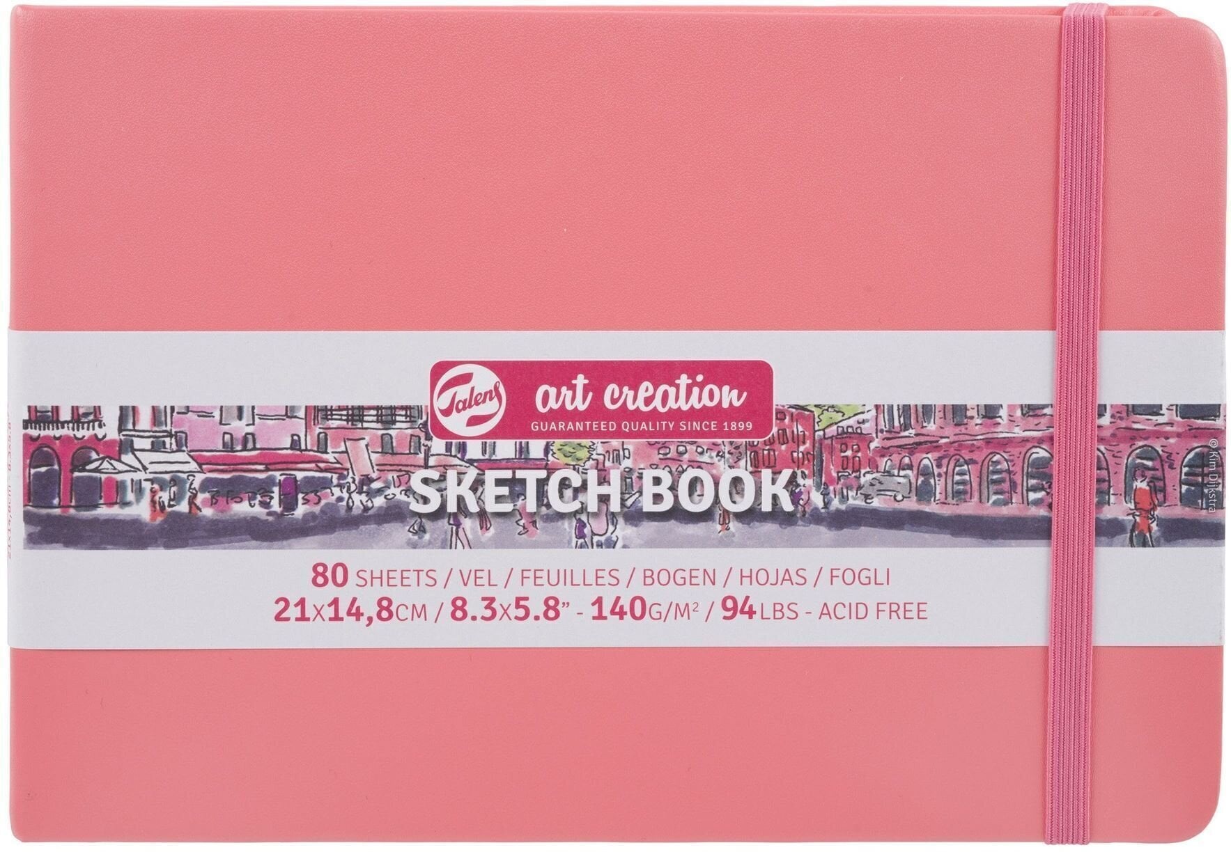 Skicář Talens Art Creation 9314315M Skicář 80 160 14,8 x 21 cm 140 g Coral Red