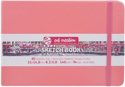 Skicář Talens Art Creation 9314315M Skicář 80 160 14,8 x 21 cm 140 g Coral Red - 1