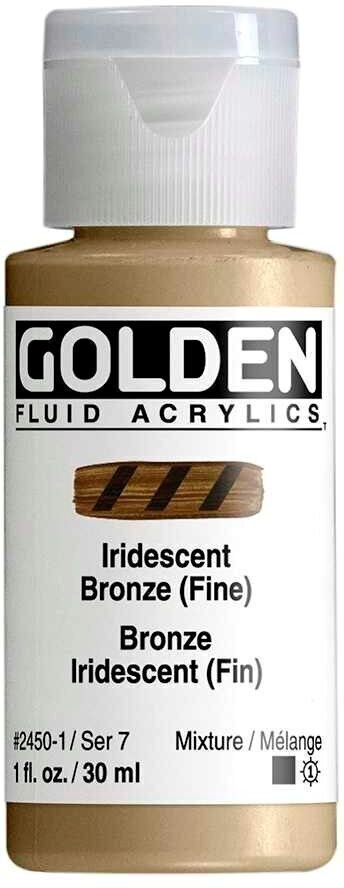 Acrylic Paint Golden Artist Colors Fluid Acrylic Paint Iridescent Bronze (Fin) 30 ml 1 pc