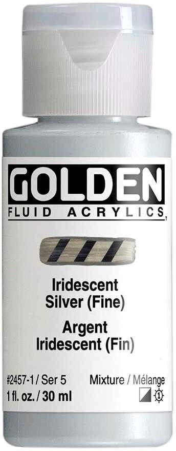 Acrylfarbe Golden Artist Colors Fluid Acrylfarbe Iridescent Silver (Fin) 30 ml 1 stk
