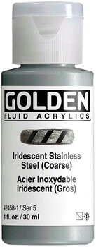 Acrylic Paint Golden Artist Colors Fluid Acrylic Paint Iridescent Stainless Steel (Coarse) 30 ml 1 pc - 1