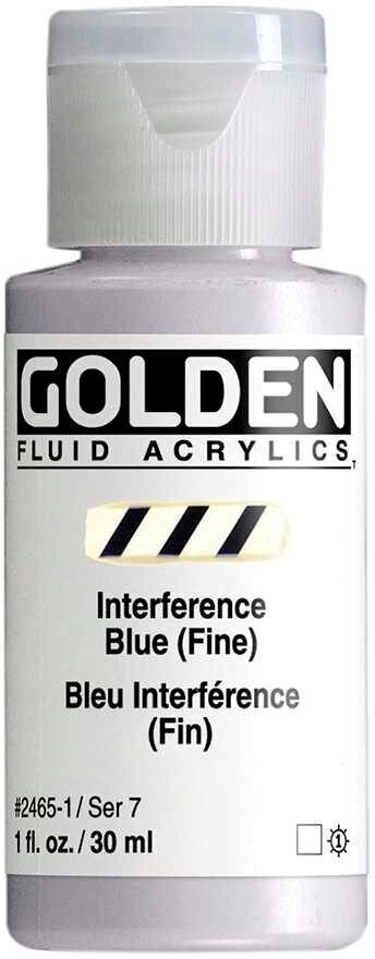 Akrylová barva Golden Artist Colors Fluid Akrylová barva Interference Blue (Fin) 30 ml 1 ks