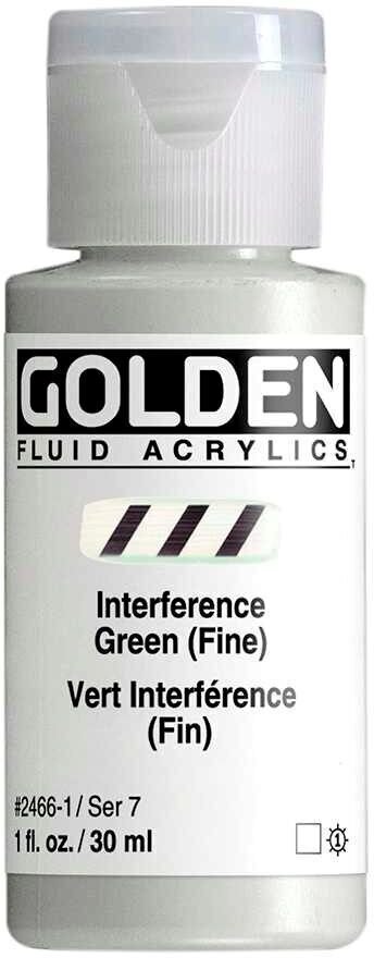 Acrylic Paint Golden Artist Colors Fluid Acrylic Paint Interference Green (Fin) 30 ml 1 pc