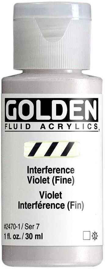 Acrylic Paint Golden Artist Colors Fluid Acrylic Paint Interference Violet (Fin) 30 ml 1 pc