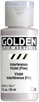 Acrylic Paint Golden Artist Colors Fluid Acrylic Paint Interference Violet (Fin) 30 ml 1 pc - 1