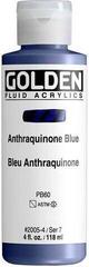 Akrylfärg Golden Artist Colors Fluid Akrylfärg Anthraquinone Blue 118 ml 1 st