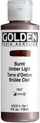 Acrylic Paint Golden Artist Colors Fluid Acrylic Paint Burnt Umber Light 118 ml 1 pc