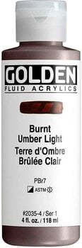 Acrylic Paint Golden Artist Colors Fluid Acrylic Paint Burnt Umber Light 118 ml 1 pc - 1