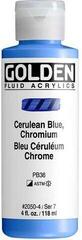 Acrylic Paint Golden Artist Colors Fluid Acrylic Paint Cerulean Blue, Chromium 118 ml 1 pc