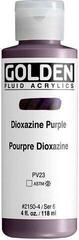 Acrylic Paint Golden Artist Colors Fluid Acrylic Paint Dioxazine Purple 118 ml 1 pc