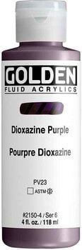 Acrylic Paint Golden Artist Colors Fluid Acrylic Paint Dioxazine Purple 118 ml 1 pc - 1
