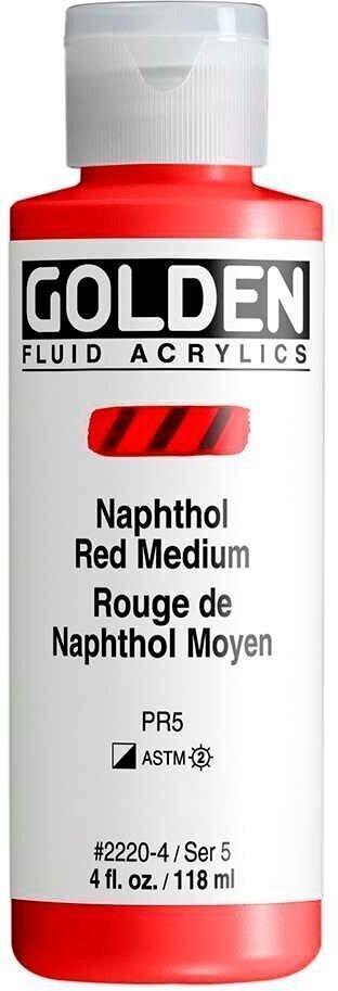 Acrylfarbe Golden Artist Colors Fluid Acrylfarbe Naphthol Red Medium 118 ml 1 stk