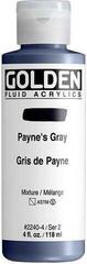 Pintura acrílica Golden Artist Colors Fluid Acrylic Paint Payne's Gray 118 ml 1 ud.