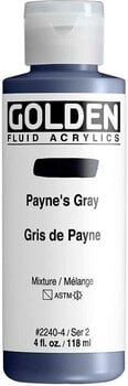 Pintura acrílica Golden Artist Colors Fluid Acrylic Paint Payne's Gray 118 ml 1 ud. - 1