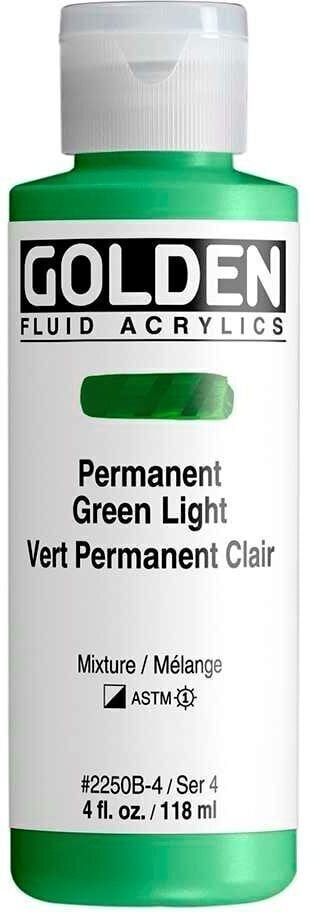 Acrylic Paint Golden Artist Colors Fluid Acrylic Paint Permanent Green Light 118 ml 1 pc