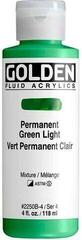 Acrylic Paint Golden Artist Colors Fluid Acrylic Paint Permanent Green Light 118 ml 1 pc