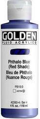 Acrylic Paint Golden Artist Colors Fluid Acrylic Paint Phthalo Blue (Red Shade) 118 ml 1 pc