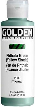 Acrylic Paint Golden Artist Colors Fluid Acrylic Paint Phthalo Green (Yellow Shade) 118 ml 1 pc - 1