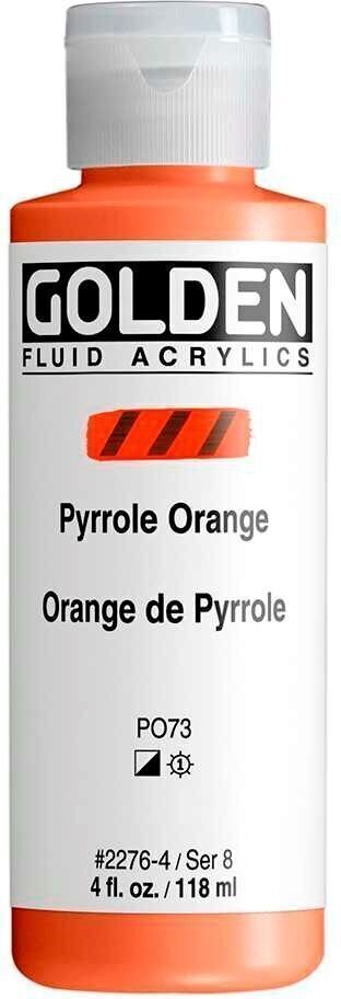 Acrylfarbe Golden Artist Colors Fluid Acrylfarbe Pyrrole Orange 118 ml 1 stk