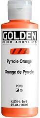 Acrylfarbe Golden Artist Colors Fluid Acrylfarbe Pyrrole Orange 118 ml 1 stk